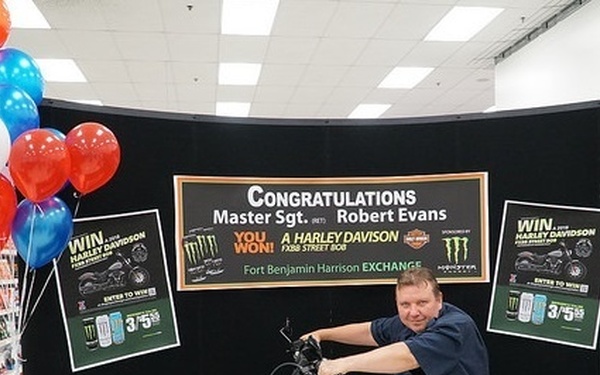 Retired Airman Rides Off With Customized Harley-Davidson in Exchange Sweepstakes