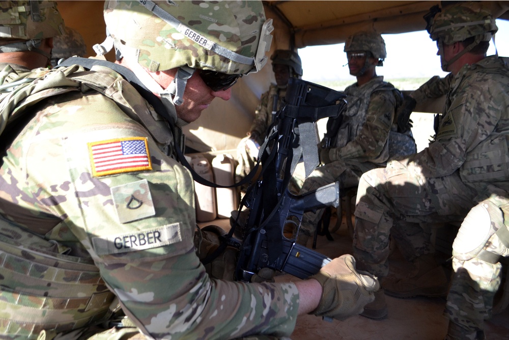 Convoy protection live-fire: 504th Composite Supply Company practices for worst case