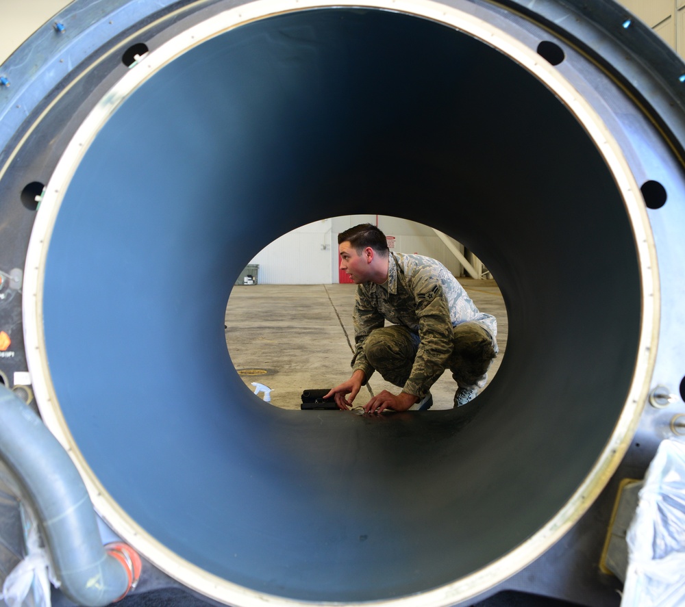 Beale NDI team’s unique, time-saving RQ-4 inspection process