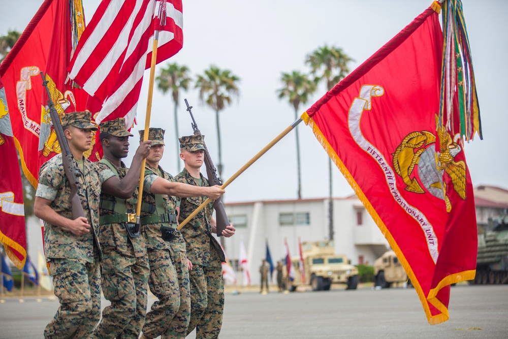 15th MEU change of command, relief and appointment