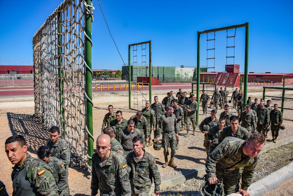 Airborne on the move in Spain