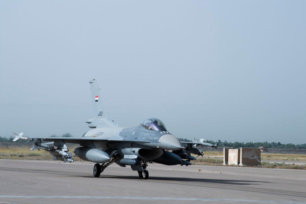 Iraqi F-16s conduct airstrikes