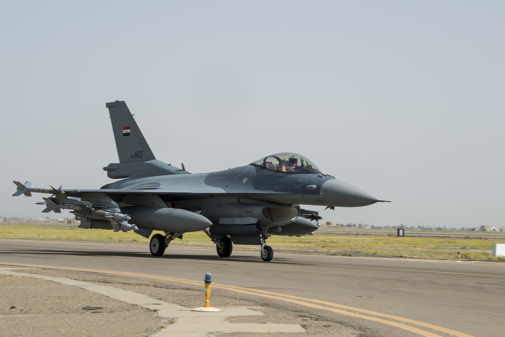 Iraqi F-16s conduct airstrikes