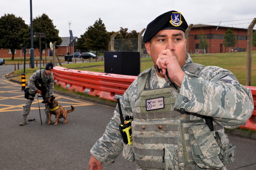 RAF Mildenhall runs security exercise