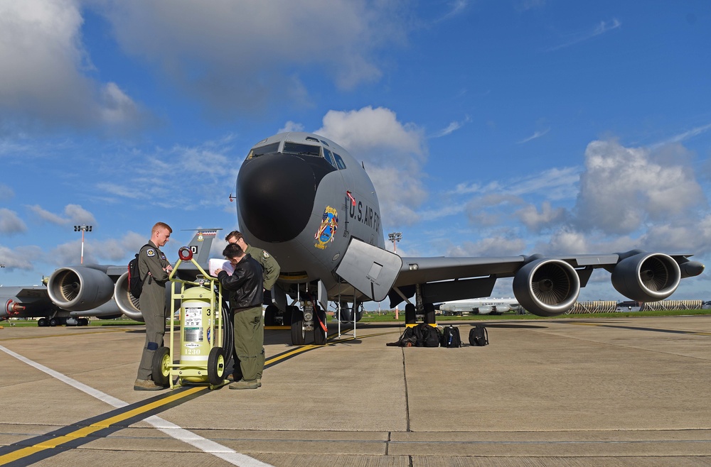 Bloody Hundredth KC-135 supports UK-led Exercise Joint Warrior