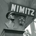 A bust of Adm. Nimitz