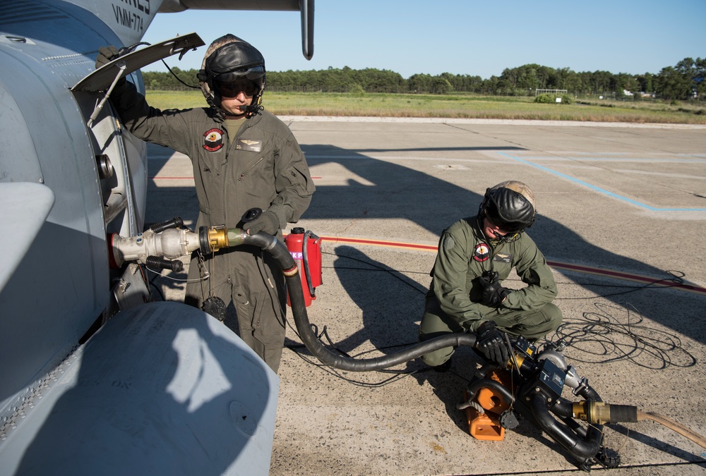 Marines fuel Coast Guard mission