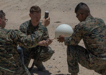 METOC Marines release weather balloon during ITX 4-18