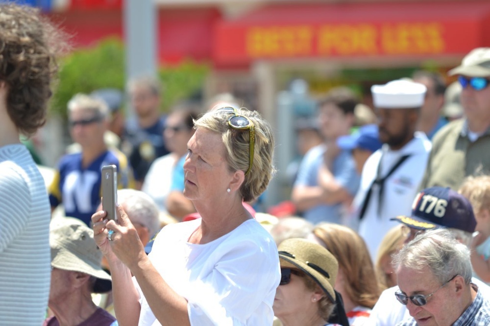 Crowd at Midway Commemoration