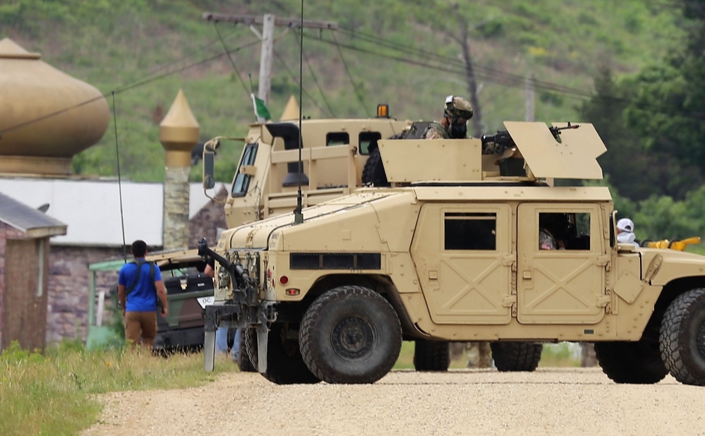 Engineer, convoy ops training for CSTX 86-18-04 at Fort McCoy