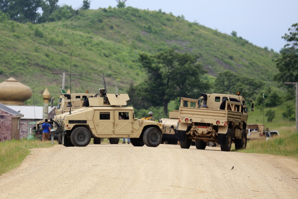 Engineer, convoy ops training for CSTX 86-18-04 at Fort McCoy