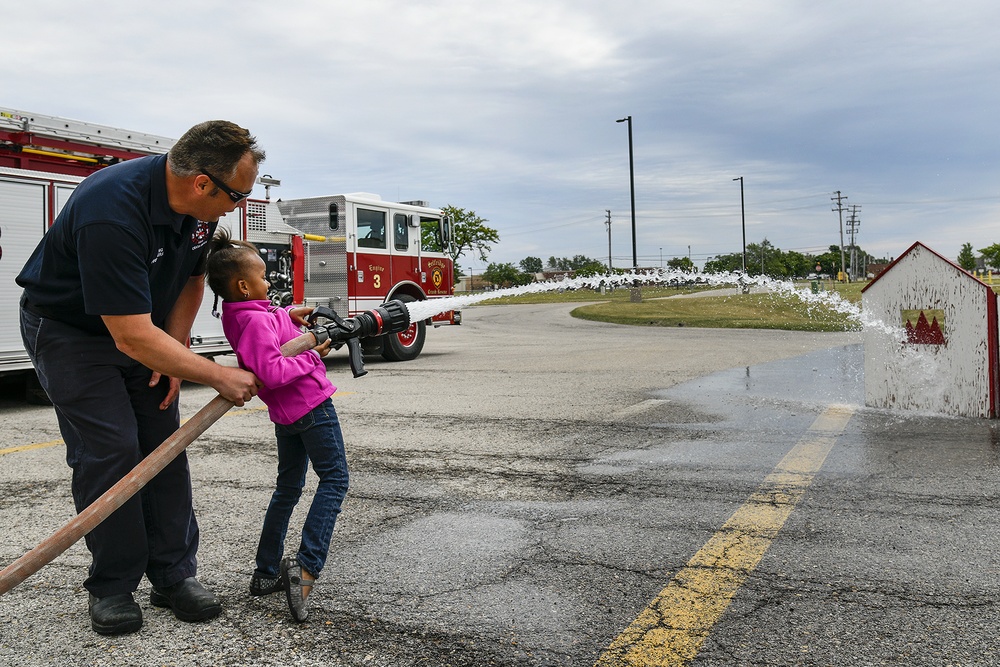 127th Wing Fire Department host Wigs for Kids