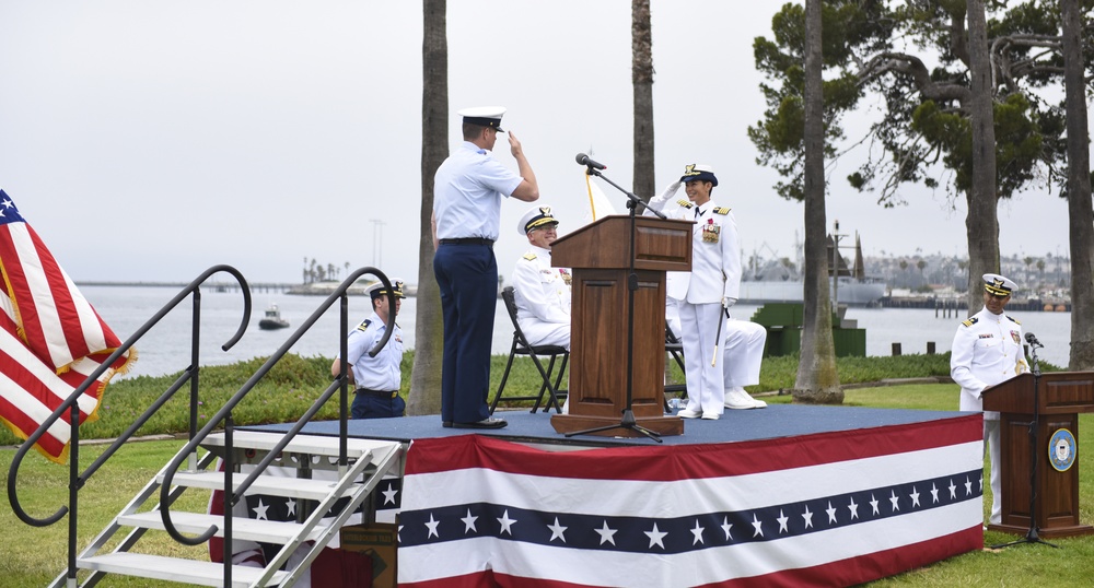 Coast Guard Sector Los Angeles-Long Beach Change of Command ceremony