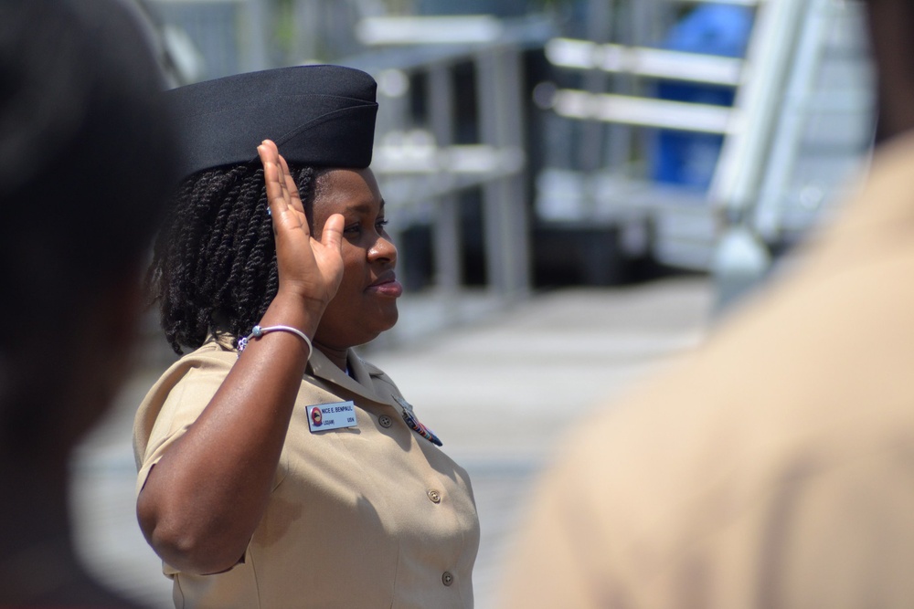 Re-enlistment aboard USS Wisconsin
