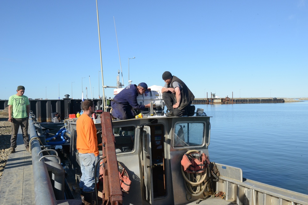 Coast Guard marine inspector conducts vessel exams in Nome, Alaska