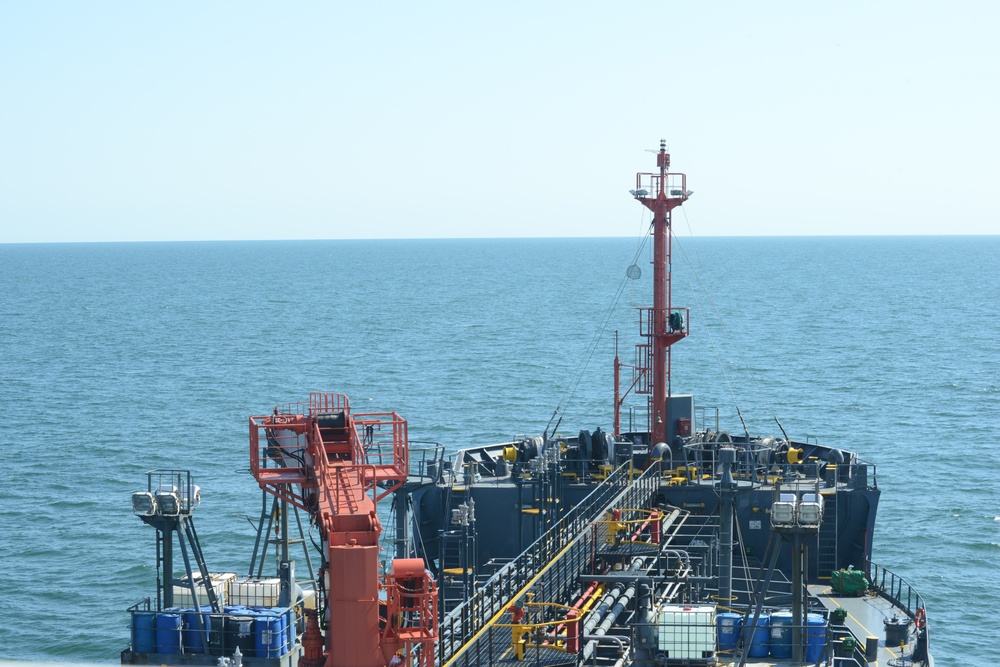 Coast Guard marine inspectors conduct foreign tank vessel inspection in Norton Sound near Nome, Alaska