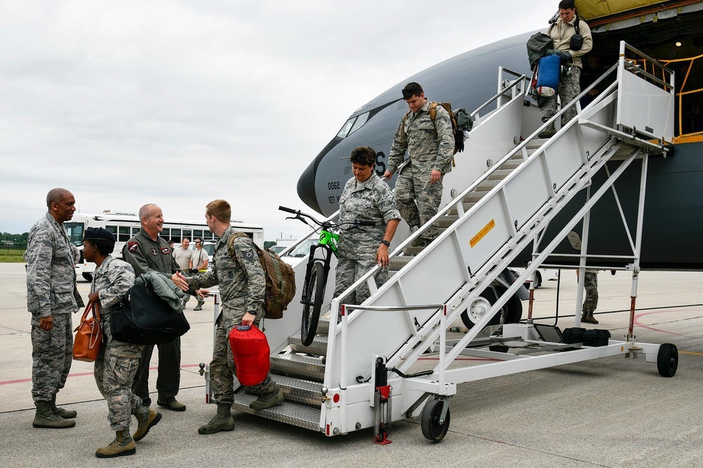 127th Air Refueling Group Returns Home from Sabre Strike 18
