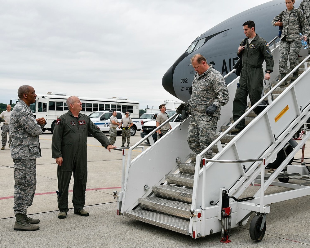127th Air Refueling Group Returns Home from Sabre Strike 18