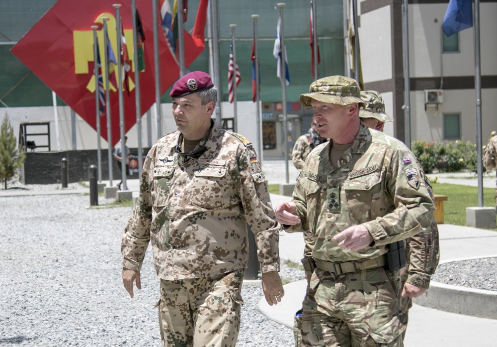 Chief of Staff for Resolute Support visits with Kabul Security Force