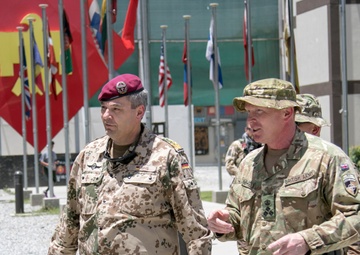 Chief of Staff for Resolute Support visits with Kabul Security Force