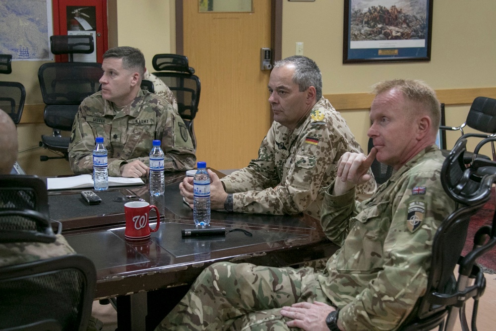 Chief of Staff for Resolute Support visits with Kabul Security Force