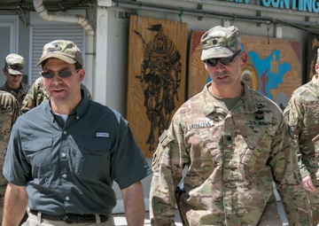 US Secretary of the Army visits members of Kabul Security Force