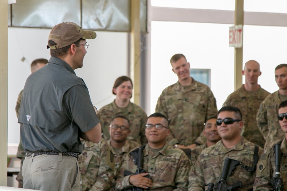 US Secretary of the Army visits members of Kabul Security Force