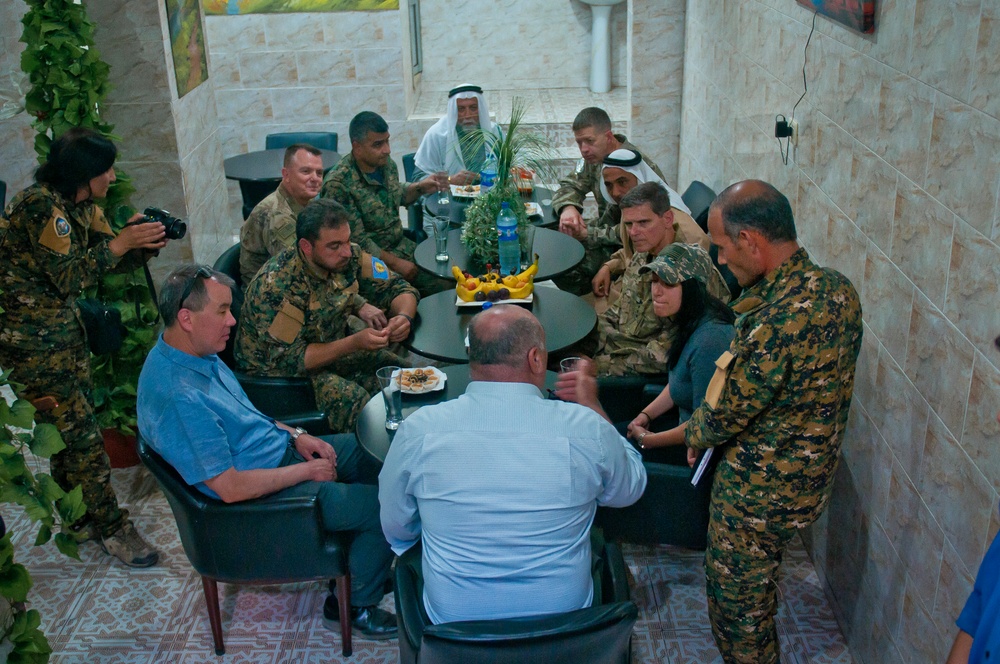 CENTCOM Commander, Defense Undersecretary tours Manbij