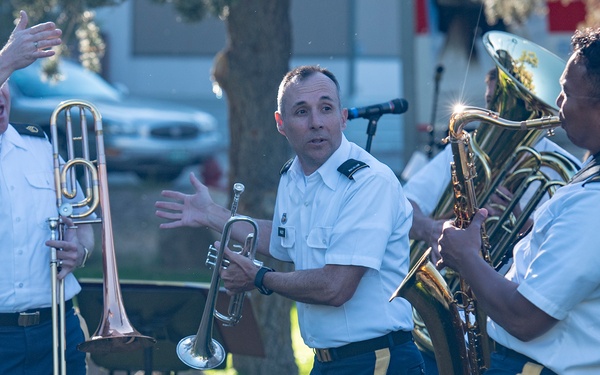 Army Band saxophone interruption