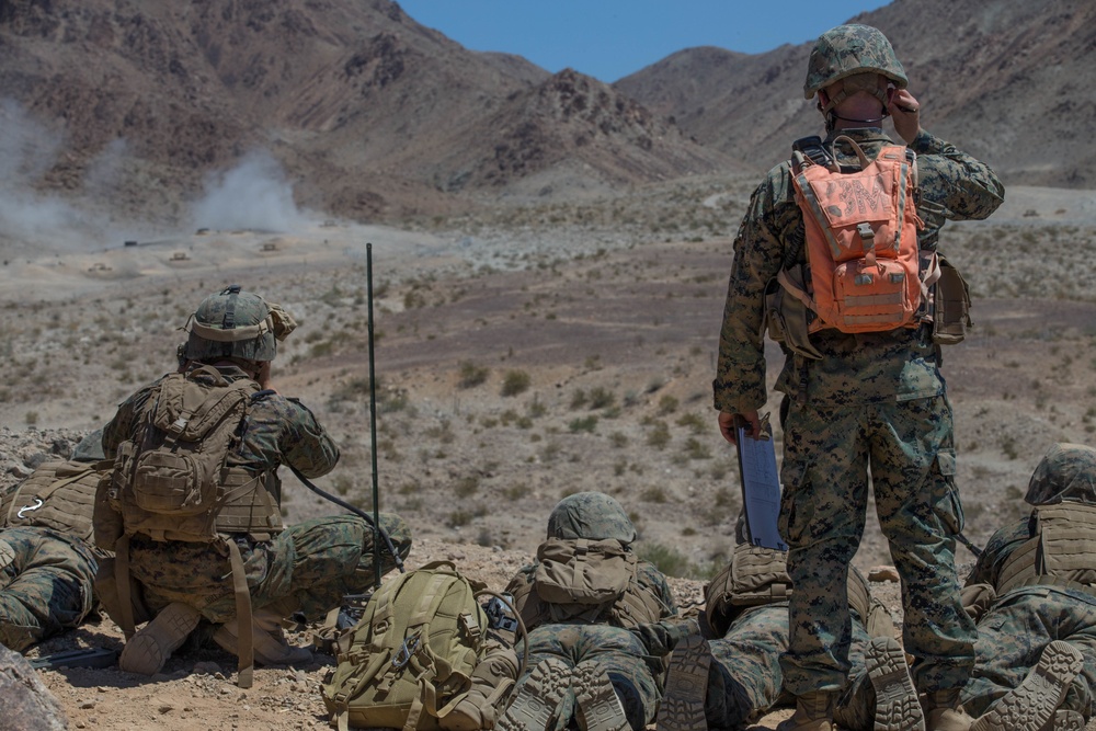 1st Battalion, 25th Marine Regiment attacks Range 400 during ITX 4-18