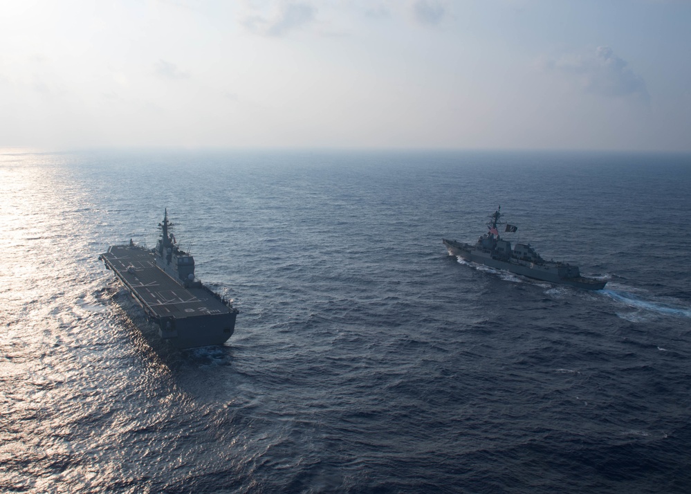 USS William P. Lawrence Leads Group Sail