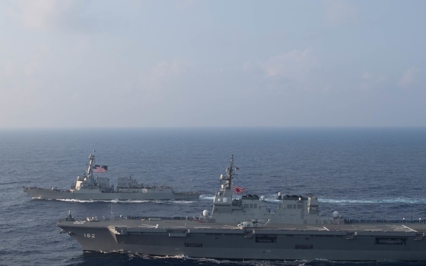 USS William P. Lawrence Leads Group Sail