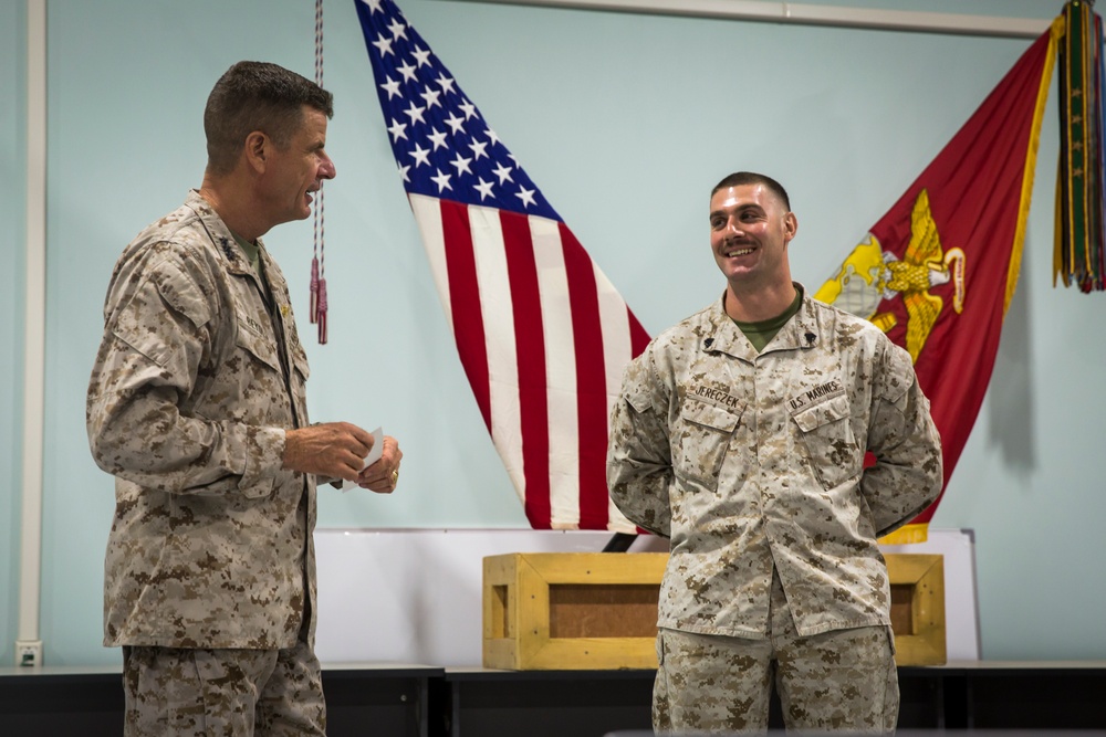 Beydler Praises SPMAGTF-CR-CC, Coins Excellence