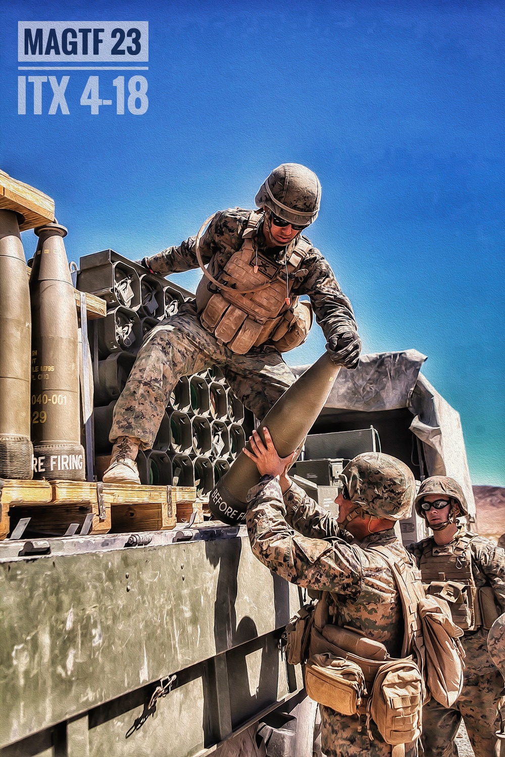 MAGTF-23 Marines train to Fight Tonight during ITX 4-18