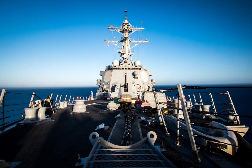 USS Dewey Underway