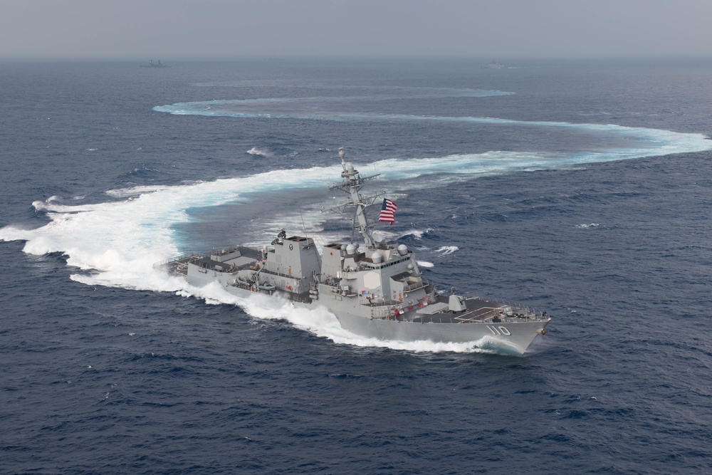 USS William P. Lawrence Maneuvers in the Pacific