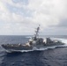 USS William P. Lawrence Maneuvers in the Pacific Ocean