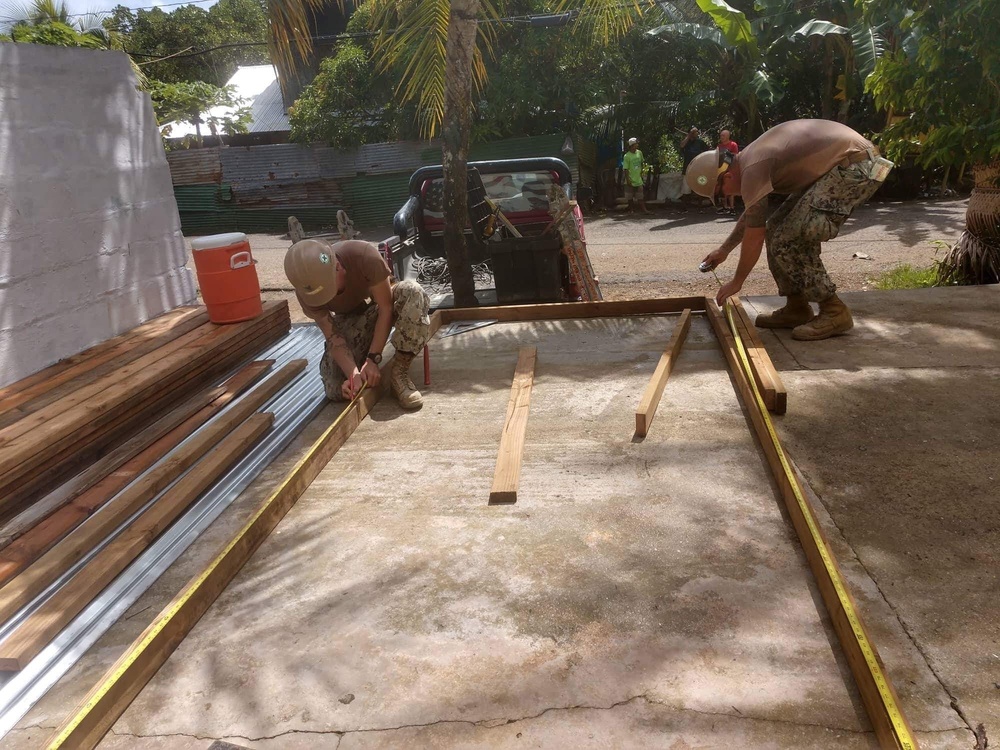 Naval Mobile Construction Battalion (NMCB) 11 Construction Civic Action Detail Federated States of Micronesia June 22nd 2018