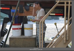Work on the FOB in El Salvador