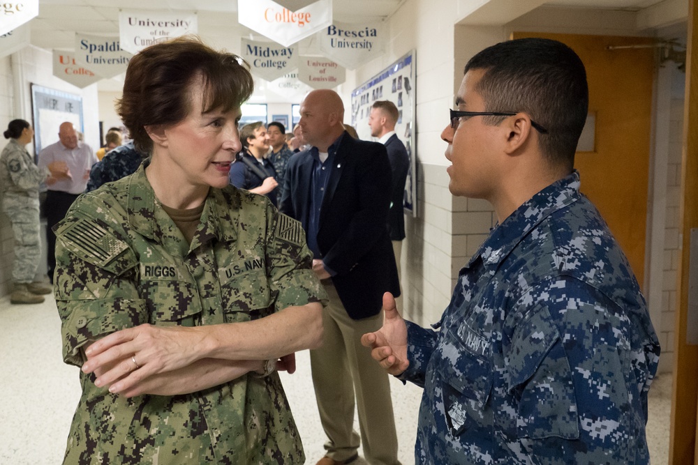 Leaders tour Operation Bobcat health-care clinic