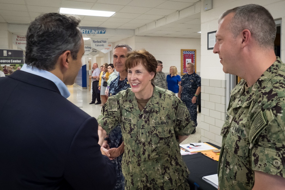 Leaders tour Operation Bobcat health-care clinic