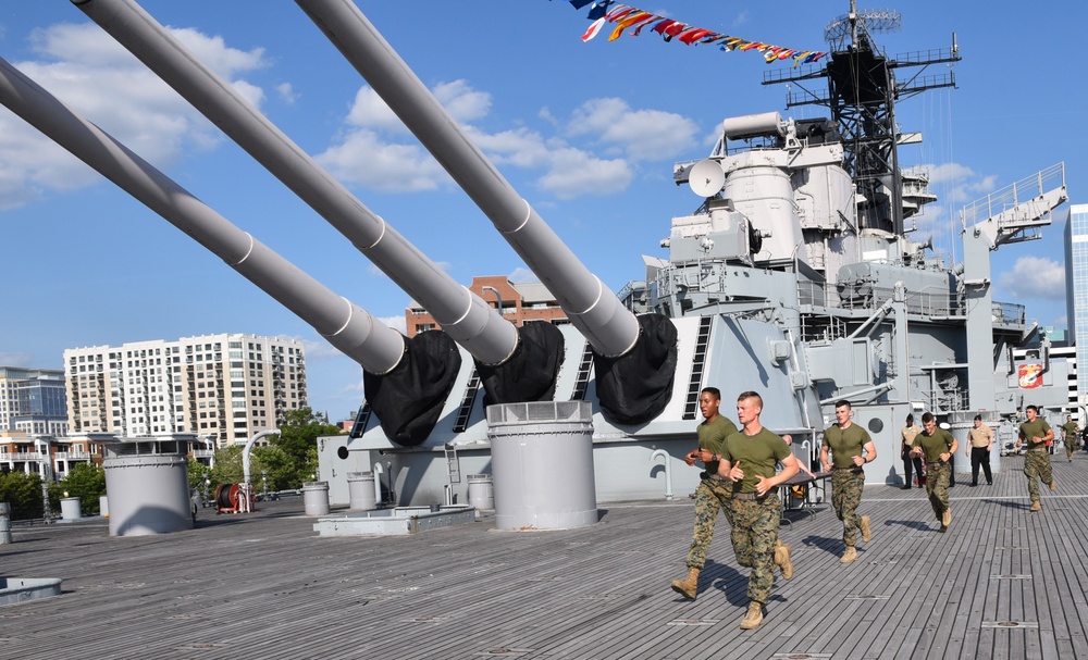 USS Wisconsin hosts USMC Mess Night