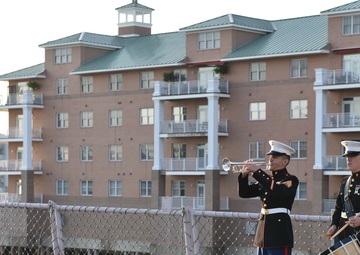 Drummer and Trumpeter aboard USS Wisconsin