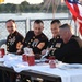 Cutting the Beef during Mess Night aboard USS Wisconsin