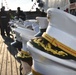 Hat Check Table aboard USS Wisconsin