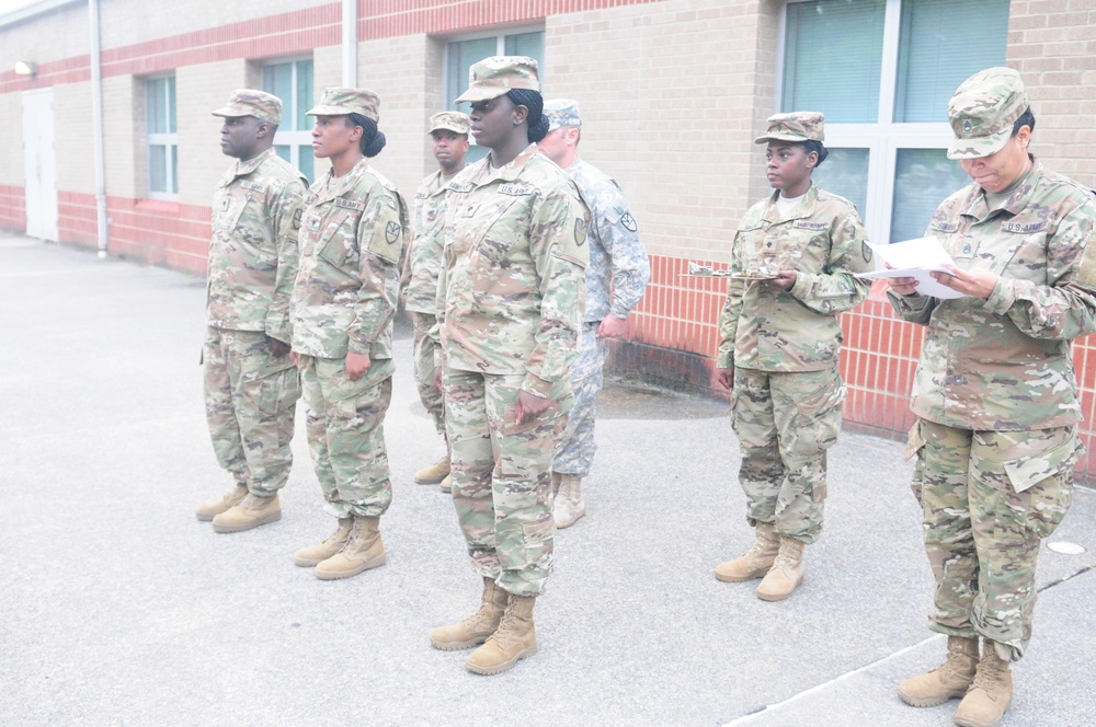 662nd soldiers get promoted while at annual training