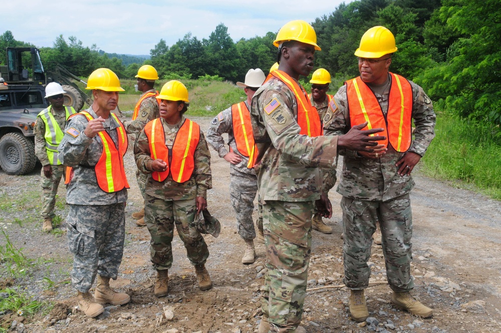 VING Chief of Staff and 104th Command Staff visit 662nd during AT