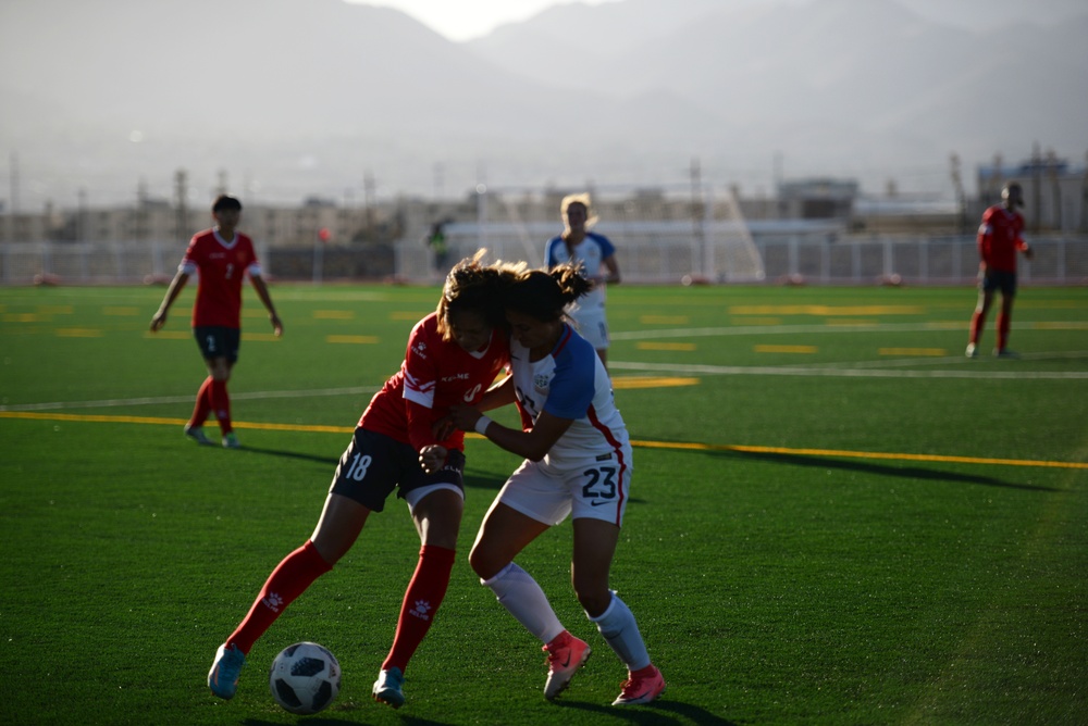 USA and China Face Off at 2018 CISM World Military Women’s Football Championship