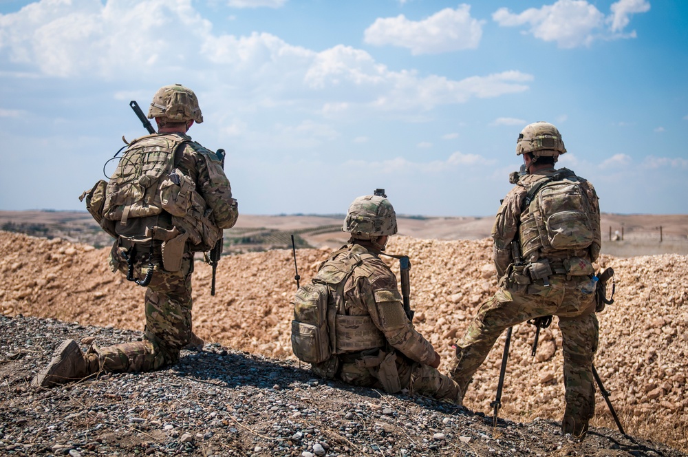 U.S. Forces Patrol Near Manbij