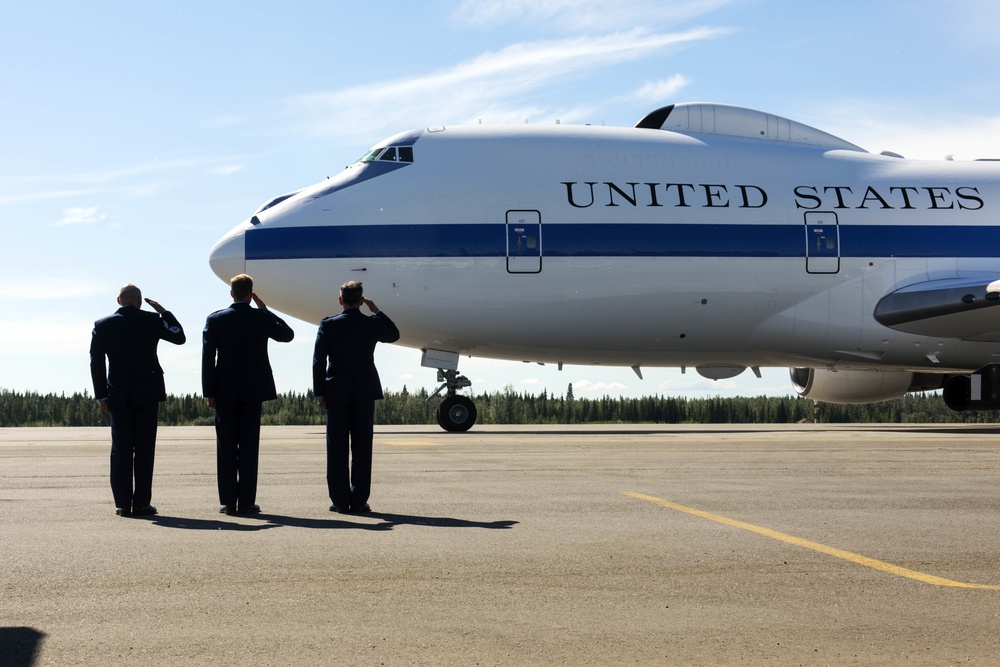 Defense Secretary James N. Mattis Holds Press Conference at Eielson